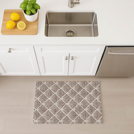Dalyn The Reserve TR9 Brown Rug shown in a room