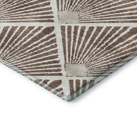Dalyn The Reserve TR9 Brown Rug corner detail
