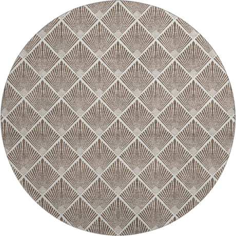 Dalyn The Reserve TR9 Brown Rug round rug