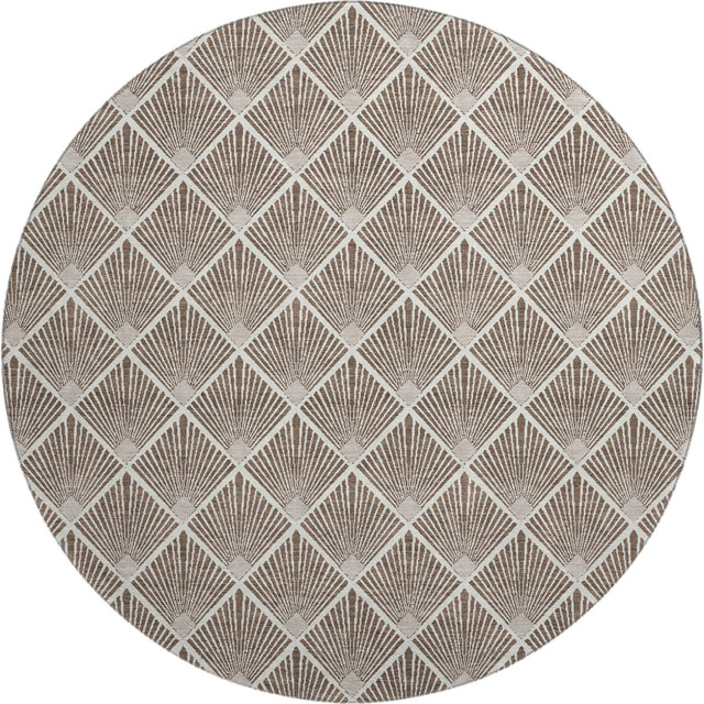 Dalyn The Reserve TR9 Brown Rug round rug