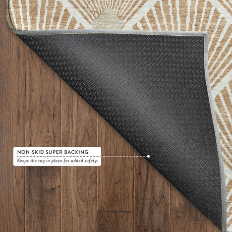 Dalyn The Reserve TR9 Copper Rug backing detail