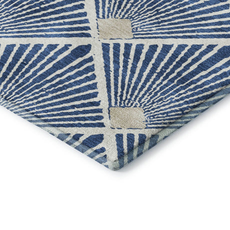 Dalyn The Reserve TR9 Navy Rug corner detail