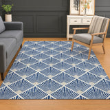 Dalyn The Reserve TR9 Navy Rug shown in a room