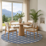 Dalyn The Reserve TR9 Navy Rug shown in a room
