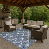 Dalyn The Reserve TR9 Navy Rug outdoor lifestyle image