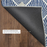 Dalyn The Reserve TR9 Navy Rug backing detail