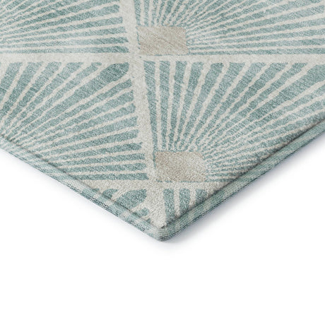 Dalyn The Reserve TR9 Seafoam Rug corner detail
