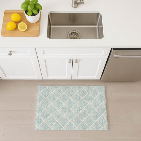 Dalyn The Reserve TR9 Seafoam Rug shown in a room