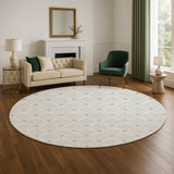 Dalyn The Reserve TR9 Silver Rug shown in a room