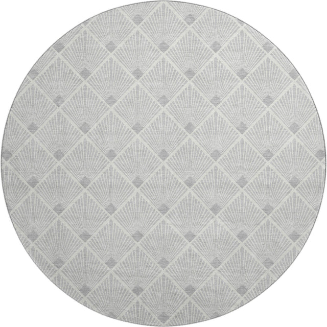 Dalyn The Reserve TR9 Silver Rug round rug