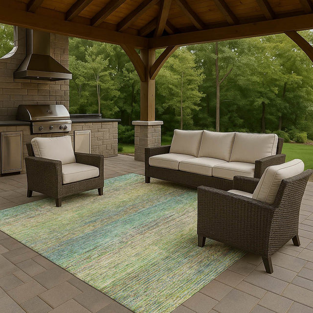 Dalyn Trevi TV1 Aloe Rug outdoor lifestyle image