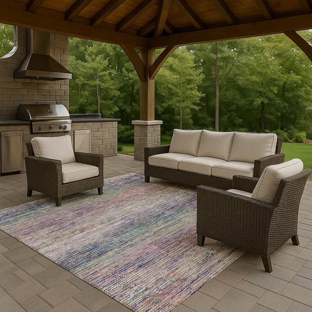 Dalyn Trevi TV1 Blush Rug outdoor lifestyle image