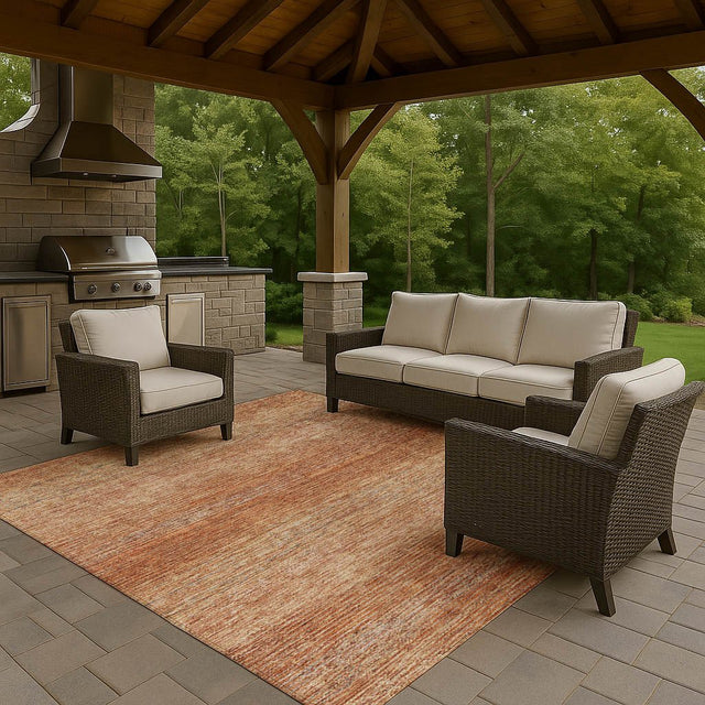 Dalyn Trevi TV1 Copper Rug outdoor lifestyle image