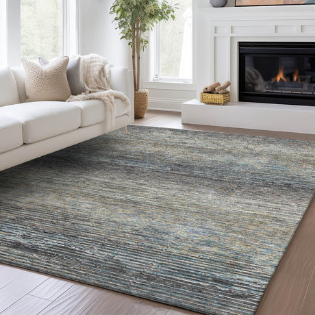 Dalyn Trevi TV1 Granite Rug shown in a room