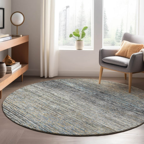 Dalyn Trevi TV1 Granite Rug shown in a room