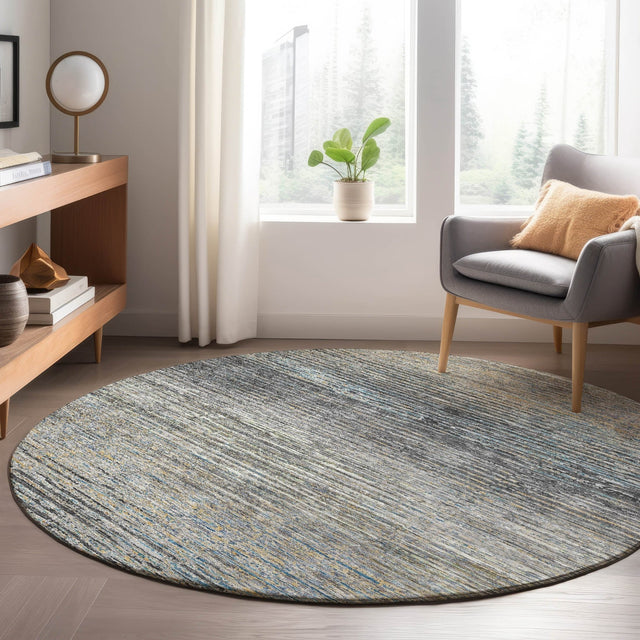 Dalyn Trevi TV1 Granite Rug shown in a room