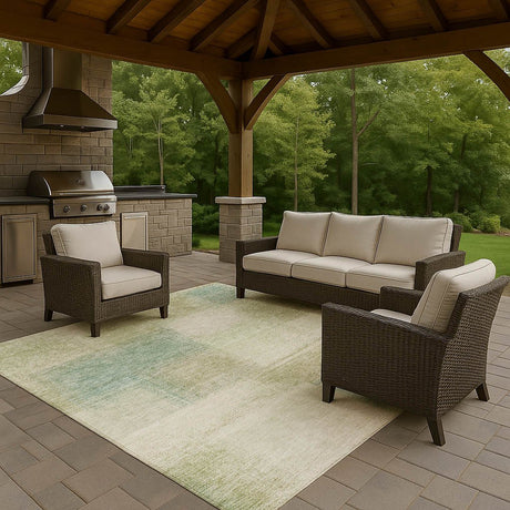 Dalyn Trevi TV10 Fern Rug outdoor lifestyle image