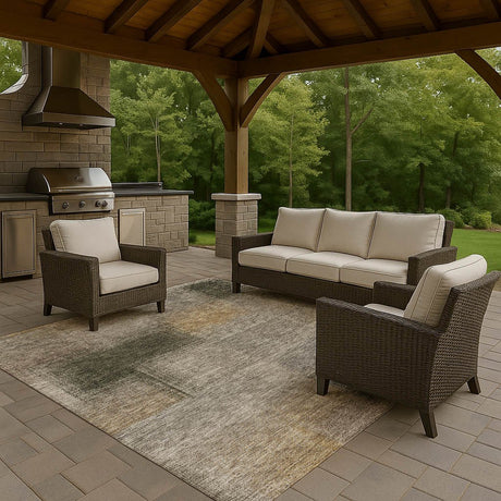 Dalyn Trevi TV10 Mocha Rug outdoor lifestyle image