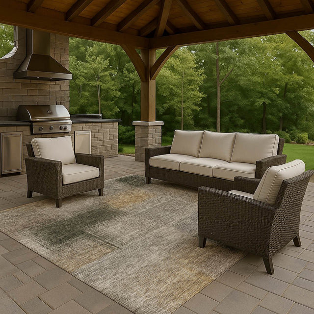 Dalyn Trevi TV10 Mocha Rug outdoor lifestyle image