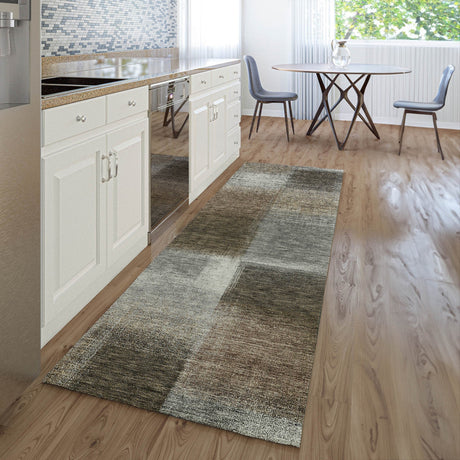 Dalyn Trevi TV10 Pewter Rug shown in a room