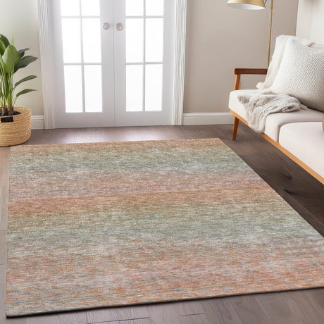 Dalyn Trevi TV11 Coral Rug shown in a room