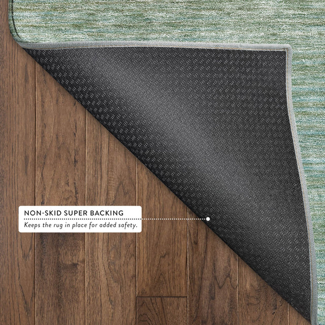 Dalyn Trevi TV11 Teal Rug backing detail