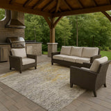 Dalyn Trevi TV13 Gray Rug outdoor lifestyle image