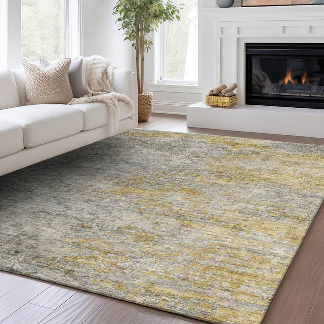 Dalyn Trevi TV13 Gray Rug shown in a room