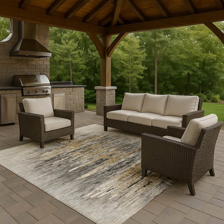 Dalyn Trevi TV14 Gray Rug outdoor lifestyle image