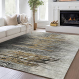 Dalyn Trevi TV14 Gray Rug shown in a room