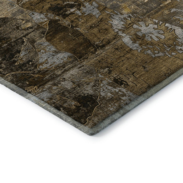 Dalyn Trevi TV15 Mocha Rug corner detail