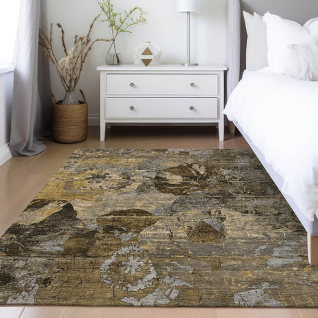 Dalyn Trevi TV15 Mocha Rug shown in a room