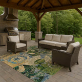 Dalyn Trevi TV15 Taupe Rug outdoor lifestyle image
