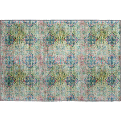 Dalyn Trevi TV16 Green Rug rectangular rug