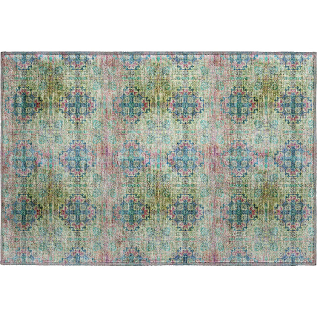 Dalyn Trevi TV16 Green Rug rectangular rug