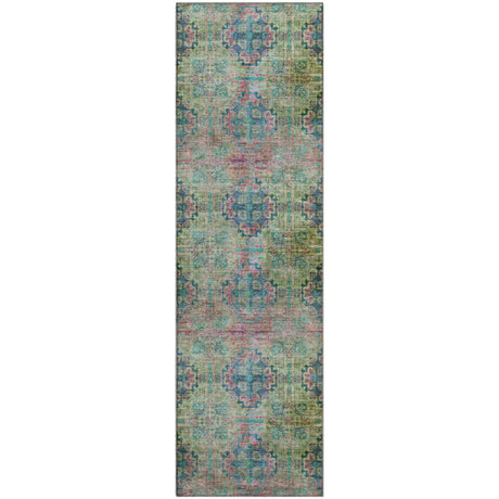 Dalyn Trevi TV16 Green Rug runner rug