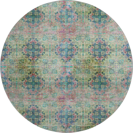 Dalyn Trevi TV16 Green Rug round rug