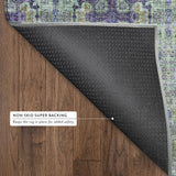 Dalyn Trevi TV16 Purple Rug backing detail