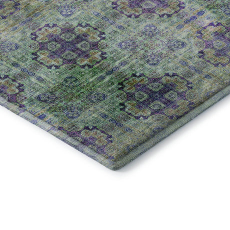 Dalyn Trevi TV16 Purple Rug corner detail