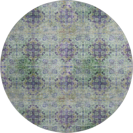 Dalyn Trevi TV16 Purple Rug round rug