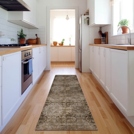 Dalyn Trevi TV16 Taupe Rug shown in a room