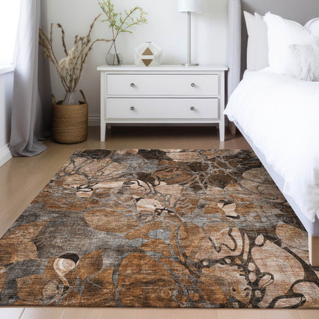 Dalyn Trevi TV17 Paprika Rug shown in a room