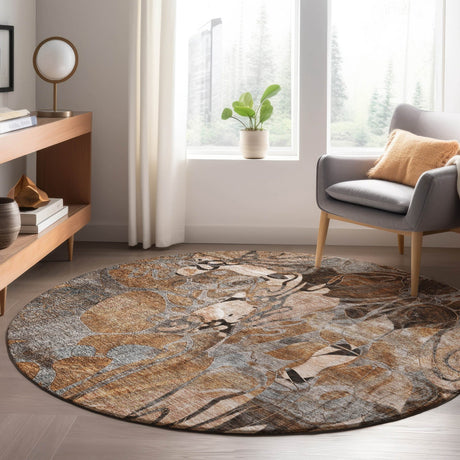 Dalyn Trevi TV17 Paprika Rug shown in a room