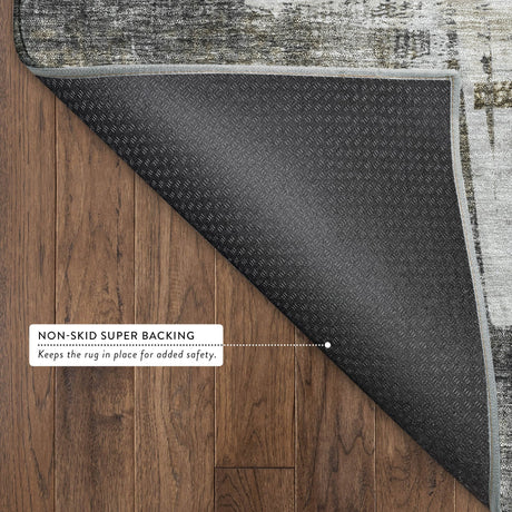 Dalyn Trevi TV18 Gray Rug backing detail
