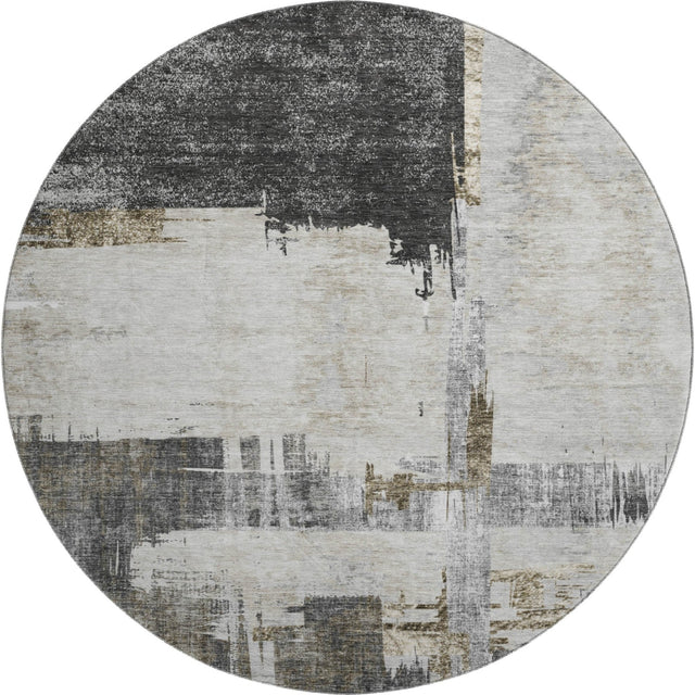 Dalyn Trevi TV18 Gray Rug round rug