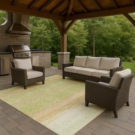 Dalyn Trevi TV2 Aloe Rug outdoor lifestyle image