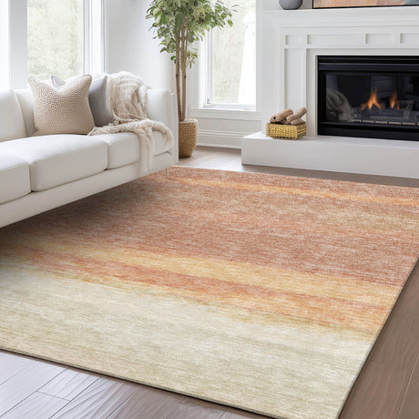 Dalyn Trevi TV2 Salmon Rug shown in a room