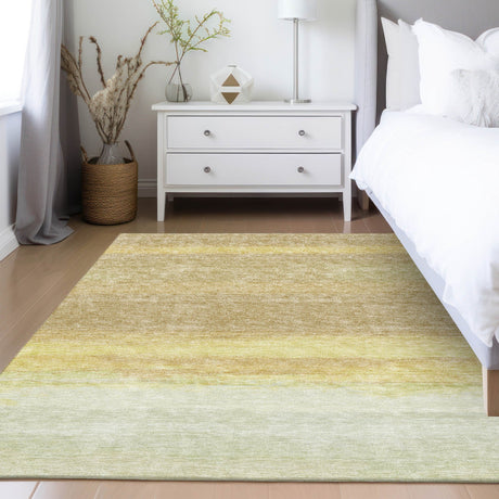 Dalyn Trevi TV2 Tan Rug shown in a room