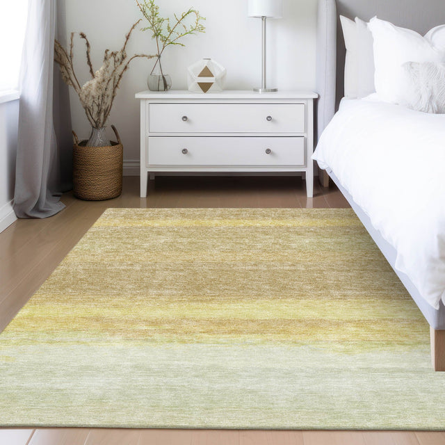 Dalyn Trevi TV2 Tan Rug shown in a room