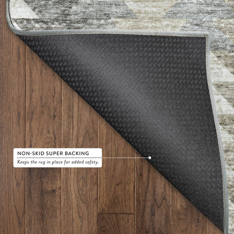 Dalyn Trevi TV20 Taupe Rug backing detail